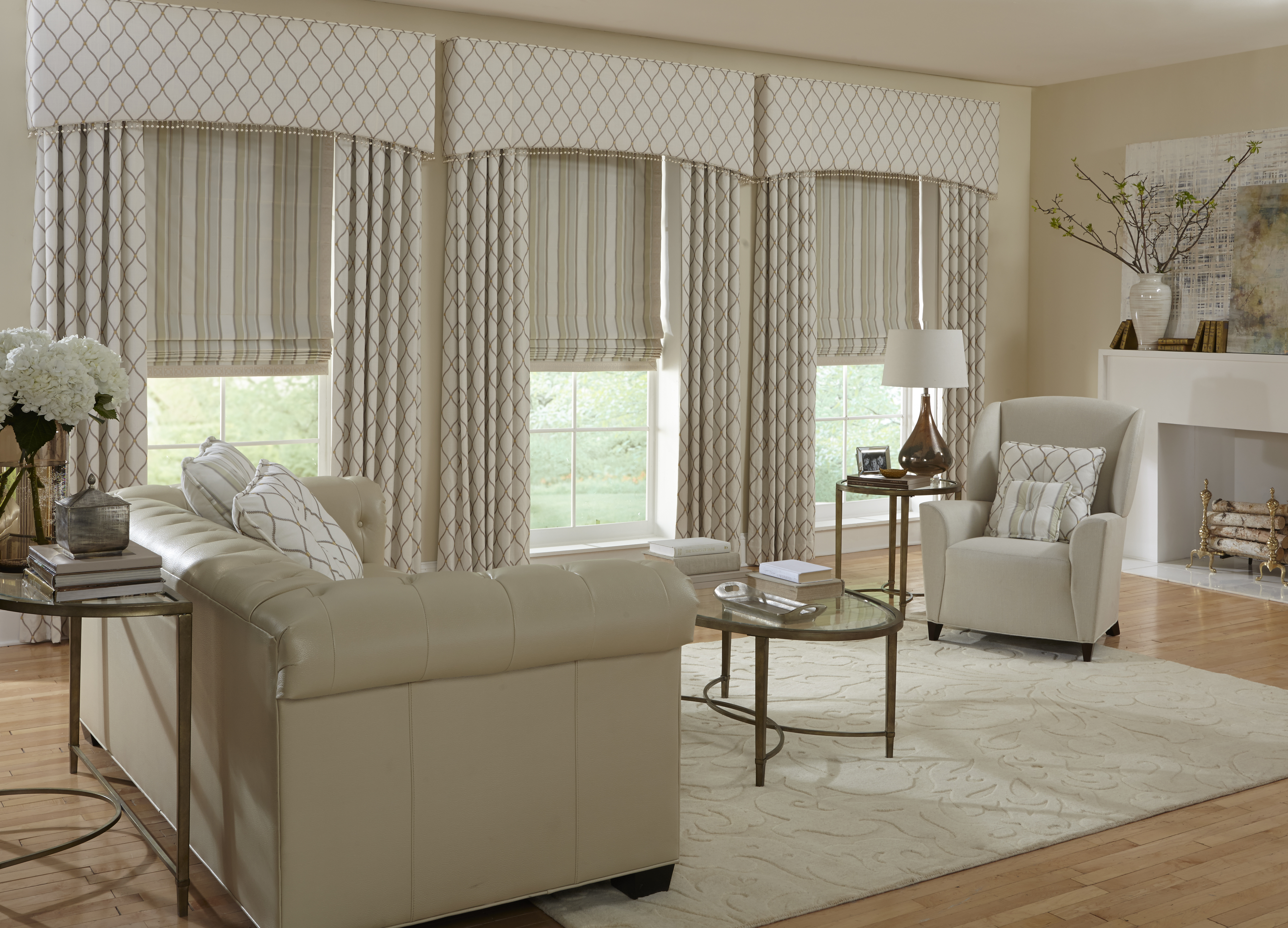 formal living room window treatments